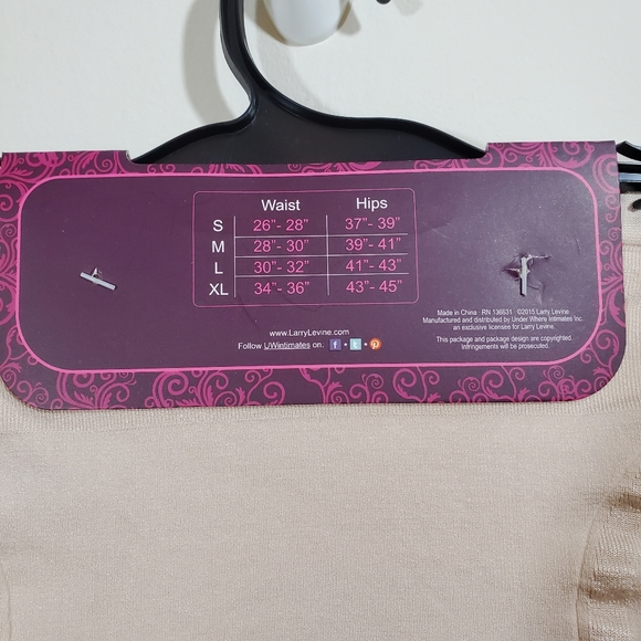 Larry Levine Shapewear High Rise Half Slip Sz M - Picture 5 of 6